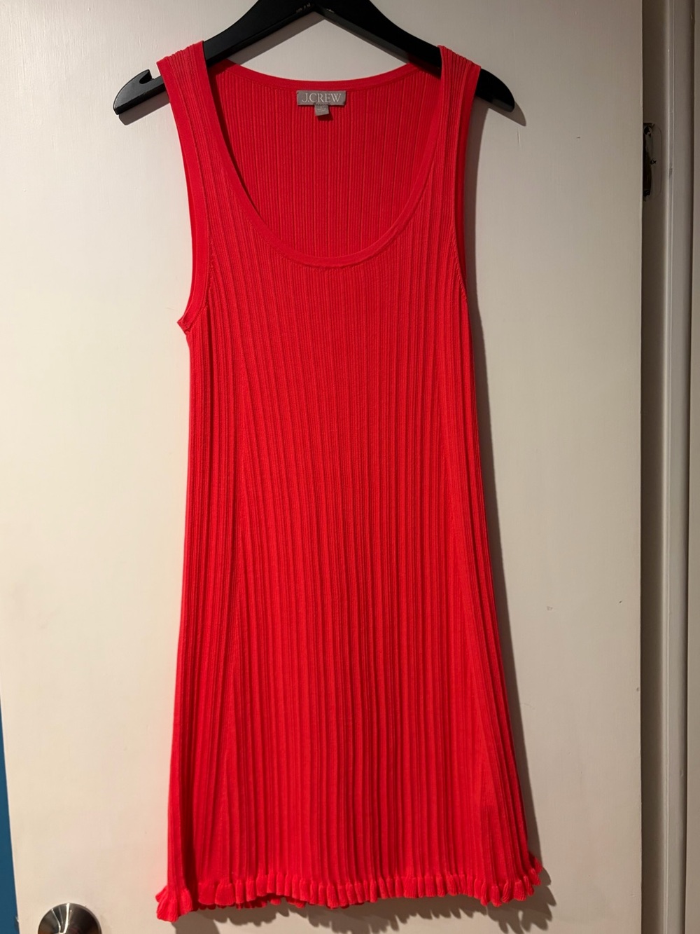 J. Crew ruffle-trim dress